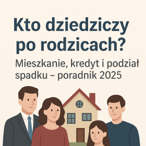Kto dziedziczy po rodzicach? Sprawdź zasady podziału spadku, dziedziczenie mieszkania i odpowiedzialność za kredyt. Poradnik adwokata krok po kroku.