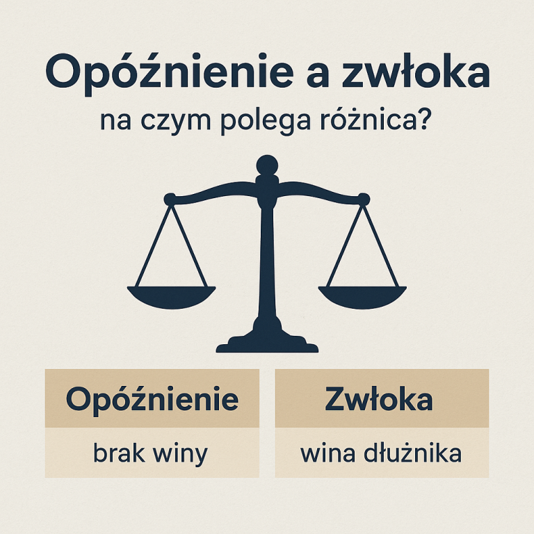 opóźnienie a zwłoka